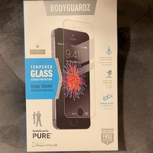 BodyGuardz Pure Tempered Glass Screen Protector with Express Align – iPhone 5s